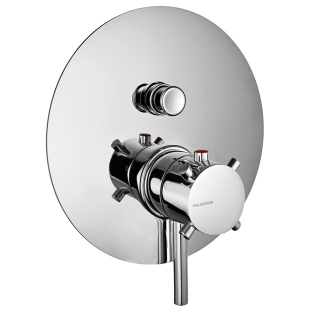 131203XX Palazzani Digit внешняя часть термостатического смесителя для ванны и душа на 2 потребителя, 3/4" 131203XX