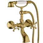 50102050 Palazzani Retro настенный смеситель для ванны и душа с гарнитуром 50102050 - фото 11378