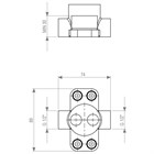 99575302 Palazzani встроенная часть смесителя для отдельностоящей раковины или ванны 99575302