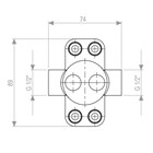 99575302 Palazzani встроенная часть смесителя для отдельностоящей раковины или ванны 99575302