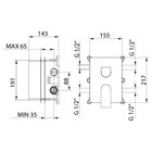 99577002 Palazzani встроенная часть смесителя для душа на 2 потребителя 99577002